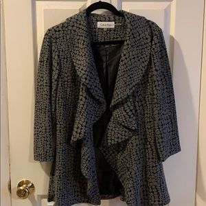Calvin Klein Jacket with Cascade Front